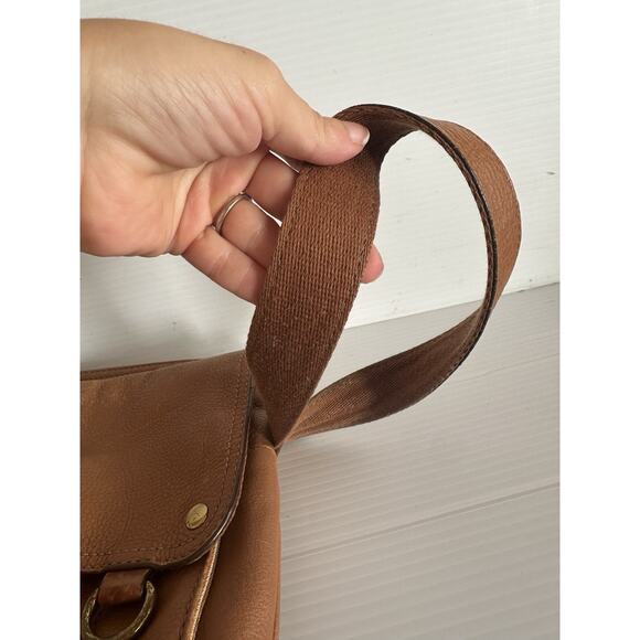 Fossil Morgan Traveler Brown Leather Crossbody Shoulder Bag - Picture 10 of 13